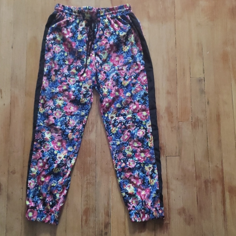 Floral joggers